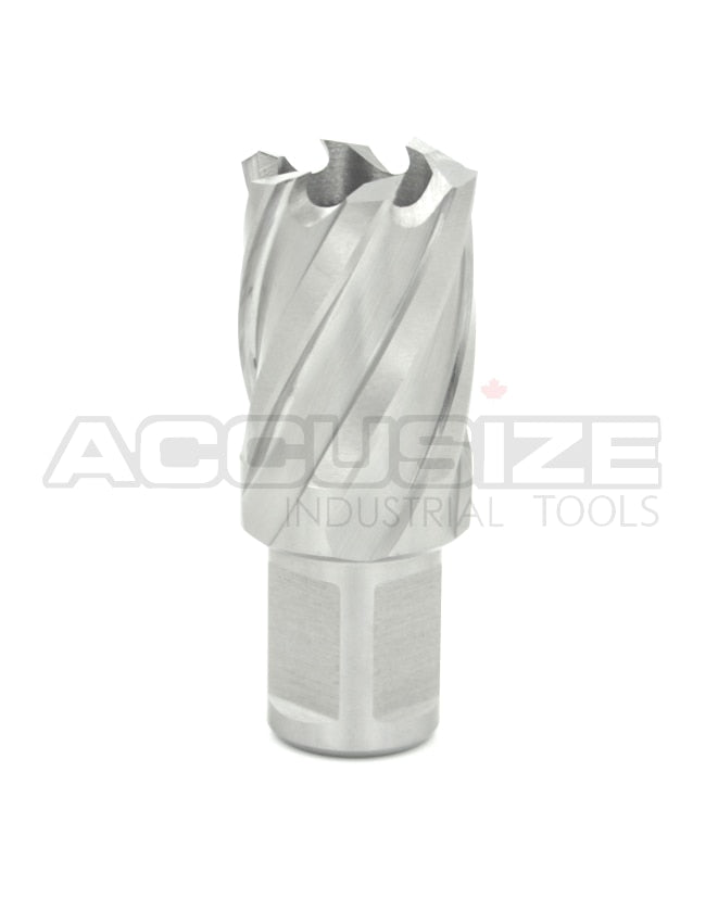 Fraises annulaires H.S.S. de 1" Profondeur de coupe, avec tige Weldon 3/4" ou 1-1/4 po, Ground CBN, ANSI STANDARD