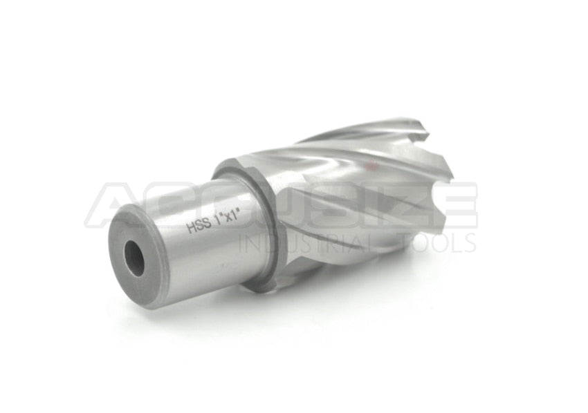 Fraises annulaires H.S.S. de 1" Profondeur de coupe, avec tige Weldon 3/4" ou 1-1/4 po, Ground CBN, ANSI STANDARD