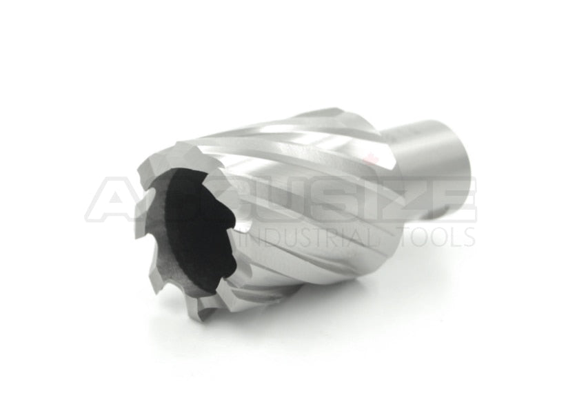 Fraises annulaires H.S.S. de 1" Profondeur de coupe, avec tige Weldon 3/4" ou 1-1/4 po, Ground CBN, ANSI STANDARD