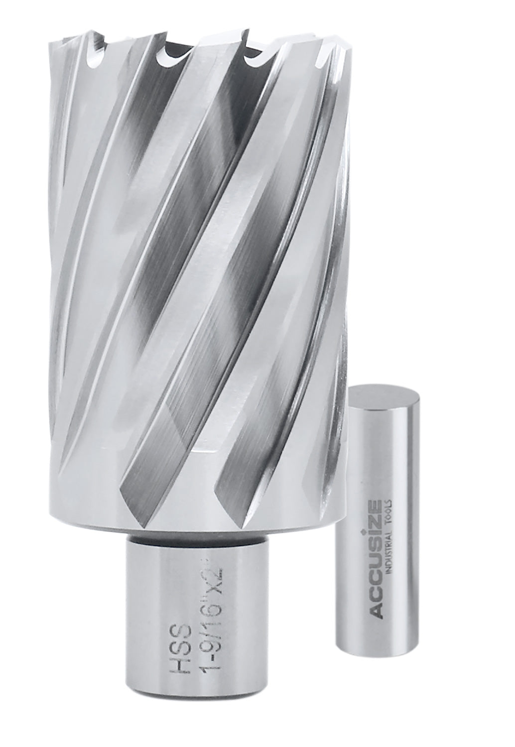 Fraises annulaires H.S.S. de 2" Profondeur de coupe avec tige Weldon 3/4" ou 1-1/4 po, sol CBN, norme ANSI