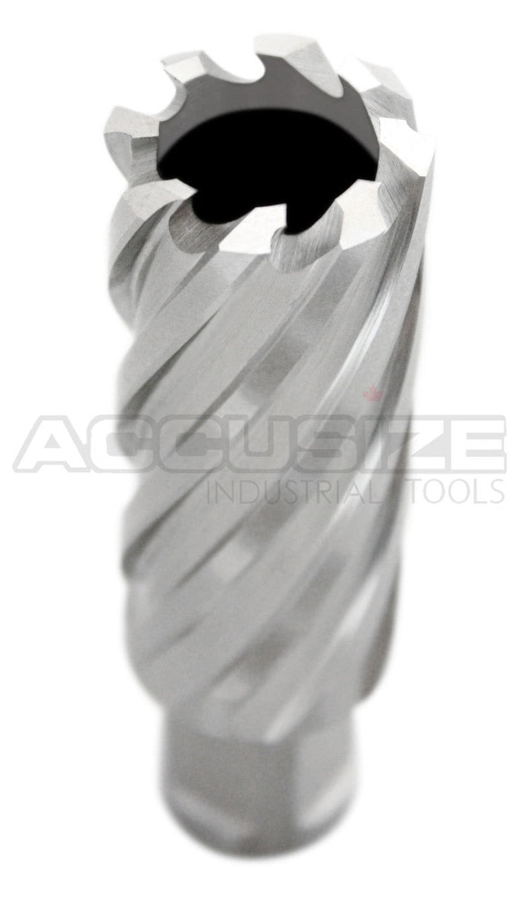 Fraises annulaires H.S.S. de 2" Profondeur de coupe avec tige Weldon 3/4" ou 1-1/4 po, sol CBN, norme ANSI