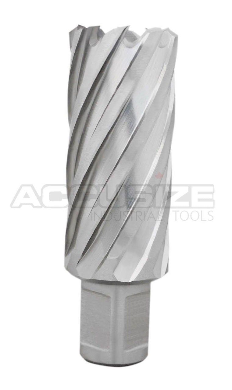 Fraises annulaires H.S.S. de 2" Profondeur de coupe avec tige Weldon 3/4" ou 1-1/4 po, sol CBN, norme ANSI