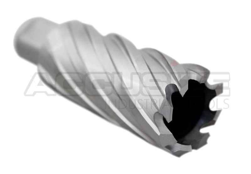 Fraises annulaires H.S.S. de 2" Profondeur de coupe avec tige Weldon 3/4" ou 1-1/4 po, sol CBN, norme ANSI