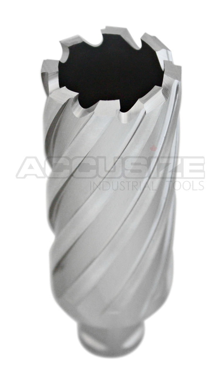 Fraises annulaires H.S.S. 3" Profondeur de coupe avec tige Weldon 3/4", sol CBN, norme ANSI