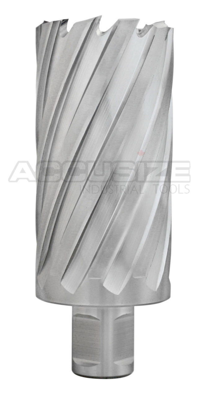 Fraises annulaires H.S.S. 3" Profondeur de coupe avec tige Weldon 3/4", sol CBN, norme ANSI