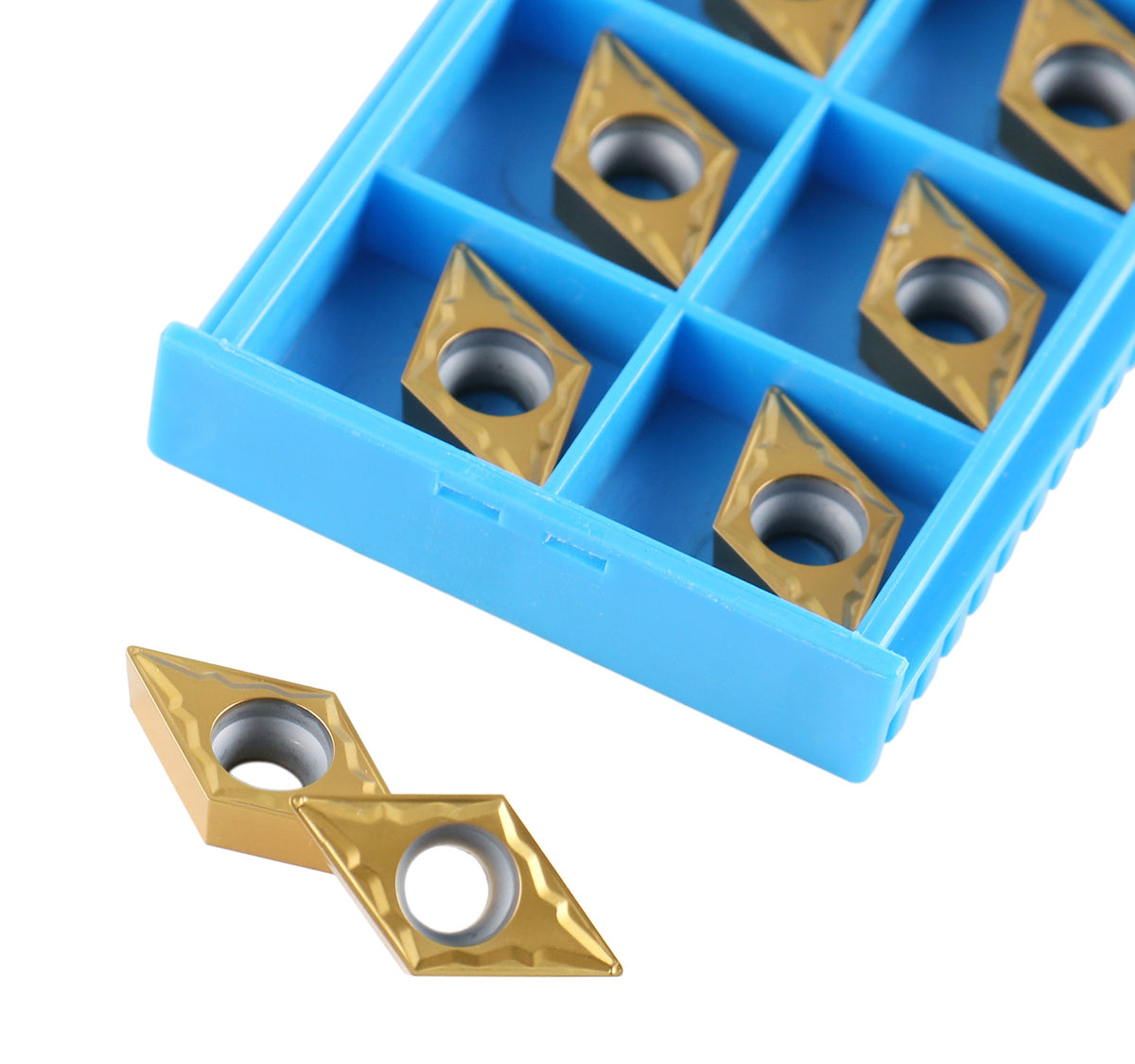 DCMT Inserts en carbure revêtus de Tin, 10 pièces/boîte