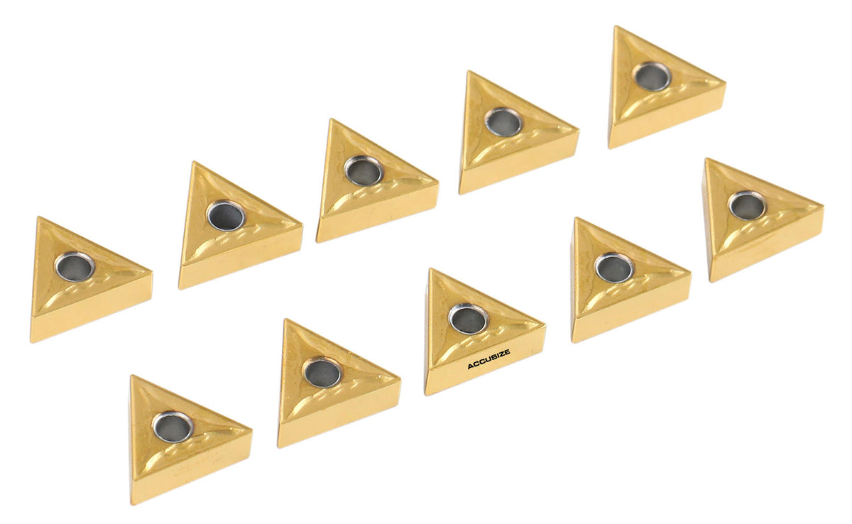 TNMG332, Carbide Inserts, Tin Coated, 10 Pcs/Set