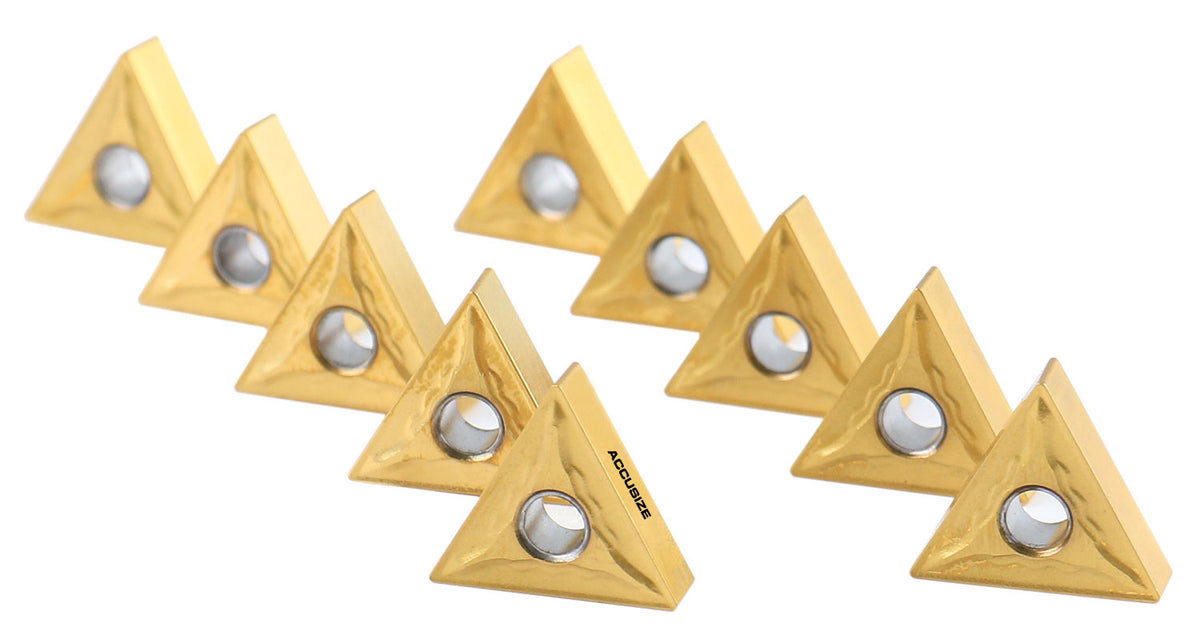 TNMG332, Carbide Inserts, Tin Coated, 10 Pcs/Set