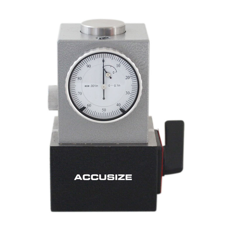 0-0.1'' by 0.001'' with Magnetic Base, 4'' Height, Z Axis Zero Setting, 2124-2002