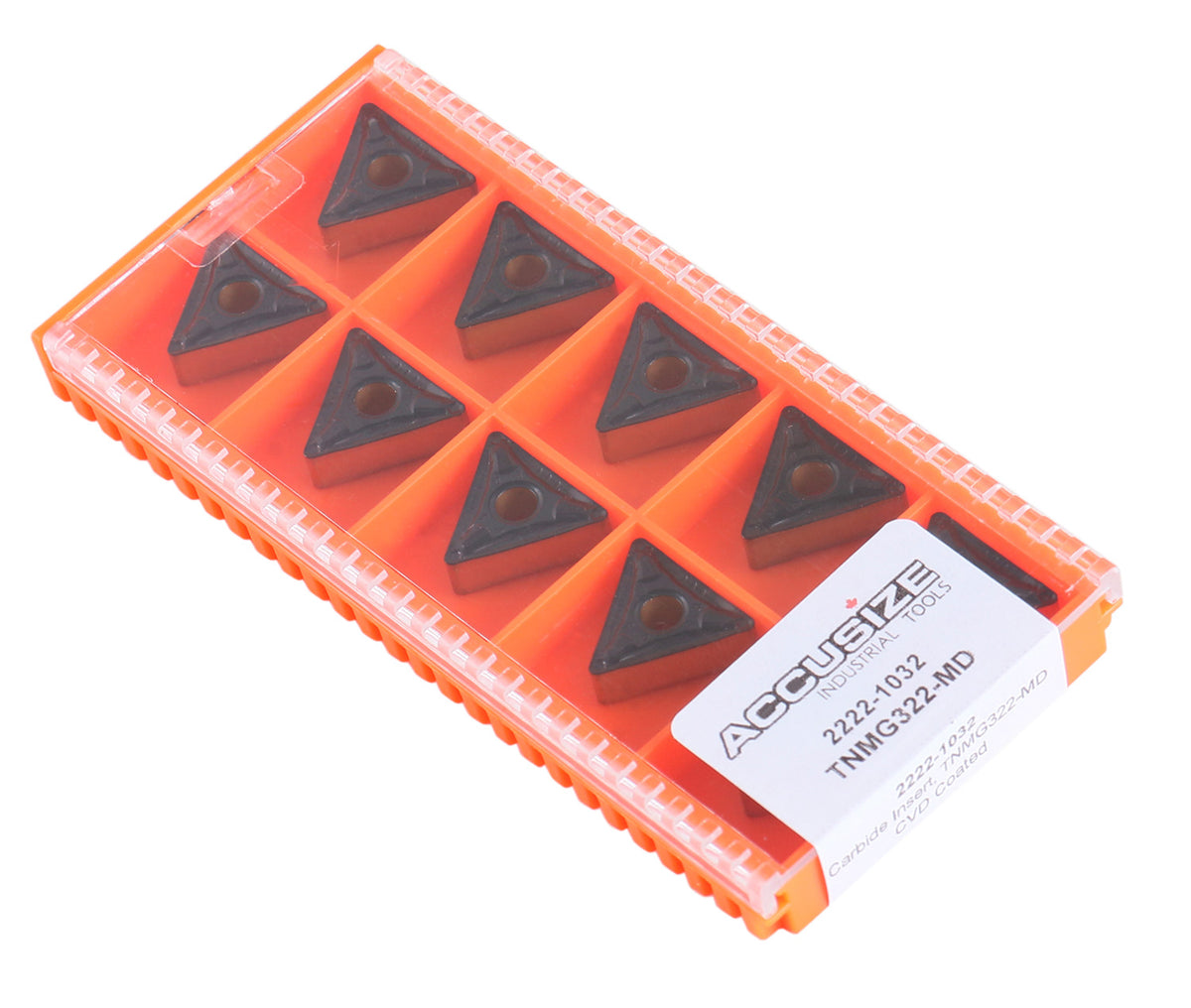 TNMG Carbide Inserts, CVD Coated, Black/Yellow, 10 ps/box