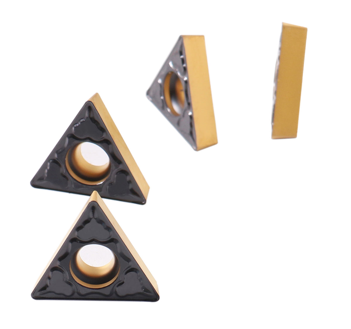 Inserts carbure, Revêtement CVD, TCMT, Noir/Jaune, 10 ps/boîte