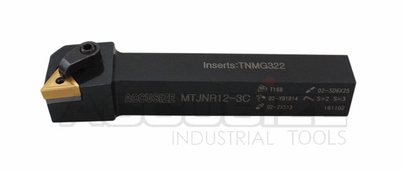 MTFN R/L Toolholders with Carbie TNMG Inserts, Right-Hand and Left-Hand Available