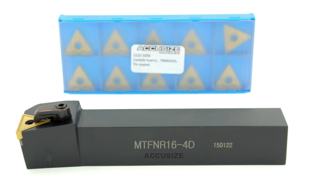 MTFN R/L Toolholders with Extra 10 Carbide TNMG Inserts