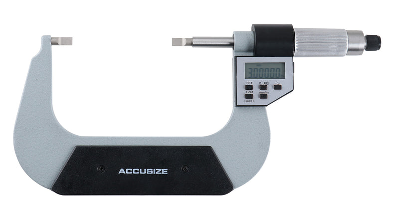 3-4'' by 0.00005'' Blade Electronic Digital Micrometer Abs/Inc Interchangeable, 2312-4010
