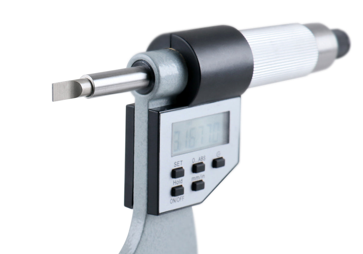 3-4'' by 0.00005'' Blade Electronic Digital Micrometer Abs/Inc Interchangeable, 2312-4010