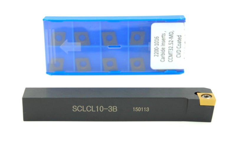 SCLC R/L Toolholders with Extra 10 CCMT Carbide CVD Coated Inserts
