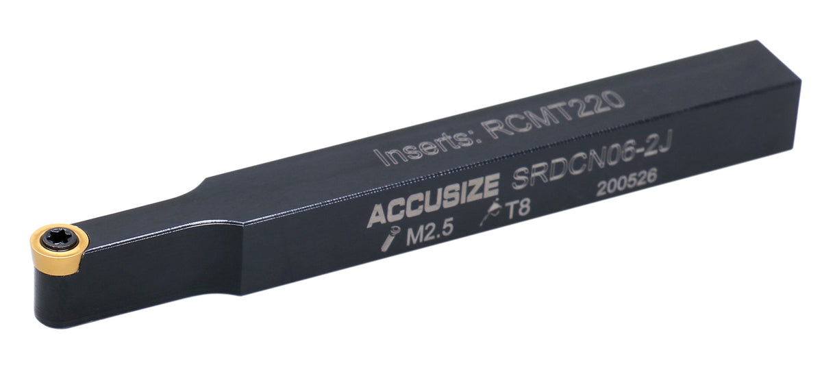 3/8 by 4'' Srdcn Indexable Toolholder for Rcmt220 Inserts, 2376-0006