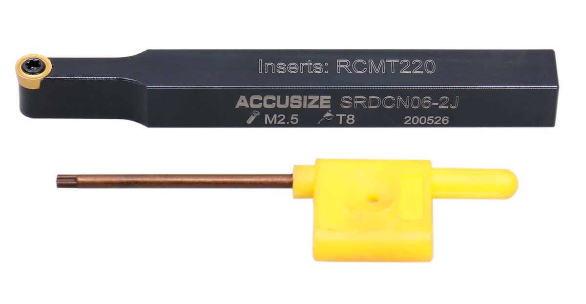 3/8 by 4'' Srdcn Indexable Toolholder for Rcmt220 Inserts, 2376-0006