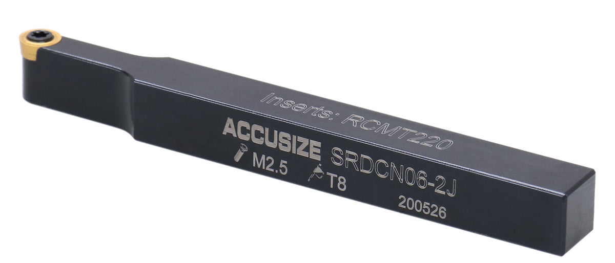 3/8 by 4'' Srdcn Indexable Toolholder for Rcmt220 Inserts, 2376-0006