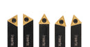 5/16'' by 2'' Oal 5 Pc Indexable Turning Tool Set with Tcmt1.8(1.5) Carbide Inserts, 2380-5042