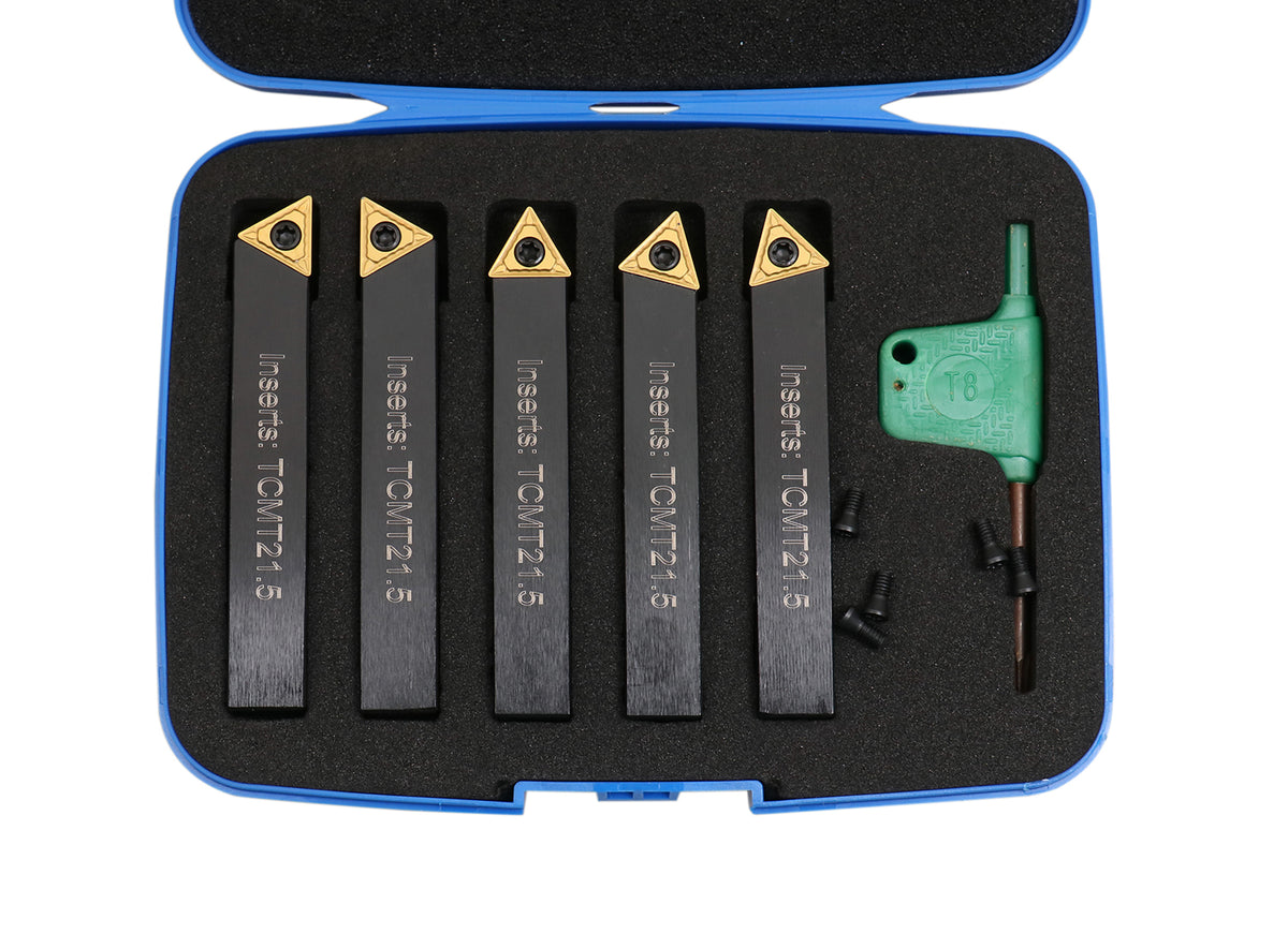 3/8'' 5 Pc Indexable Turning Tool Set, 2380-5062