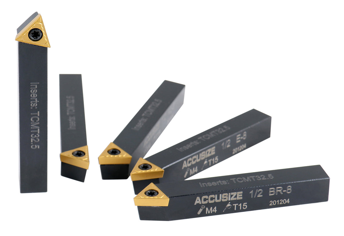 1/2'' 5 Pc Indexable Turning Tool Set, 2380-5082