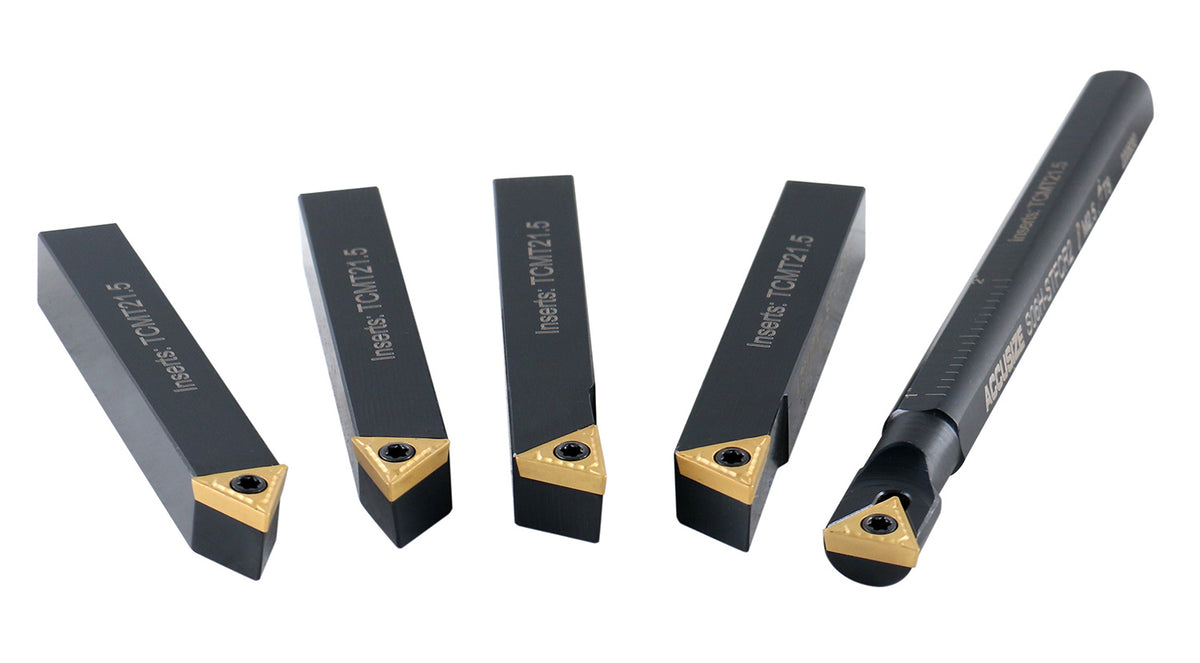 3/8" 5ps/set Indexable Turning Tool Set (4Ps turning + 1 PC boring), 2386-0038