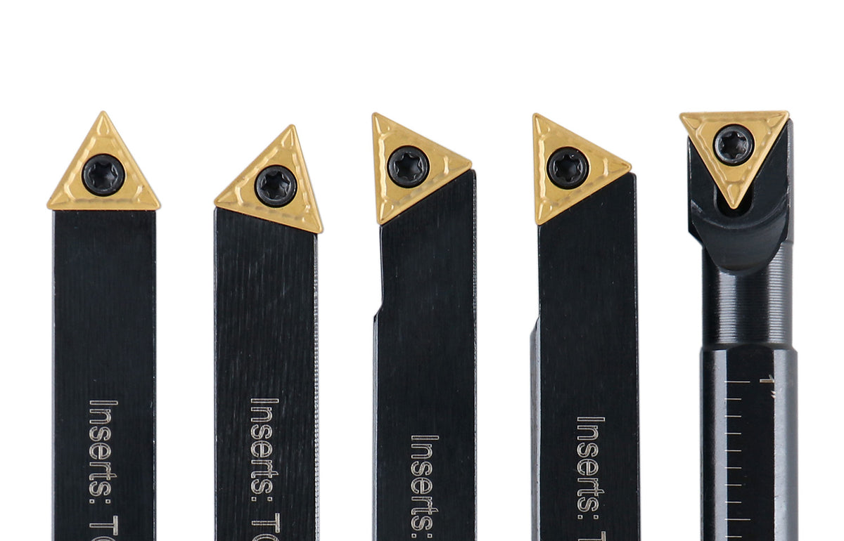 3/8" 5ps/set Indexable Turning Tool Set (4Ps turning + 1 PC boring), 2386-0038
