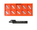 Porte-outils à découpage indexables avec inserts en carbure pour acier et aluminium