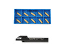 Porte-outils à découpage indexables avec inserts en carbure pour acier et aluminium