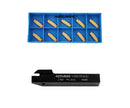 Porte-outils à découpage indexables avec inserts en carbure pour acier et aluminium