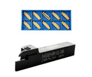 Porte-outils à découpage indexables avec inserts en carbure pour acier et aluminium