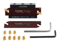 3/4'' Self-Lock Block Sltbn19-5 with 5 Pcs Gtn-3 Inserts, 5 Pcs Gtn-4 Inserts, Blade Ncih26-3 and Blade Nich26-4, 2410-0013