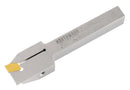 3/8'' by 1/2'' Heavy Duty Indexable Grooving/Parting Holder with a Gtn-2 Tin Coated Carbide Insert, 2415-5022