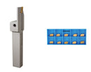 Porte-rainures et coupures indexables robustes avec embouts GTN extra 10 enrobés en carbure étN, 3/8", 1/2', 3/4", & 1", main droite