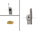 Porte-rainures et coupures indexables robustes avec embouts GTN extra 10 enrobés en carbure étN, 3/8", 1/2', 3/4", & 1", main droite