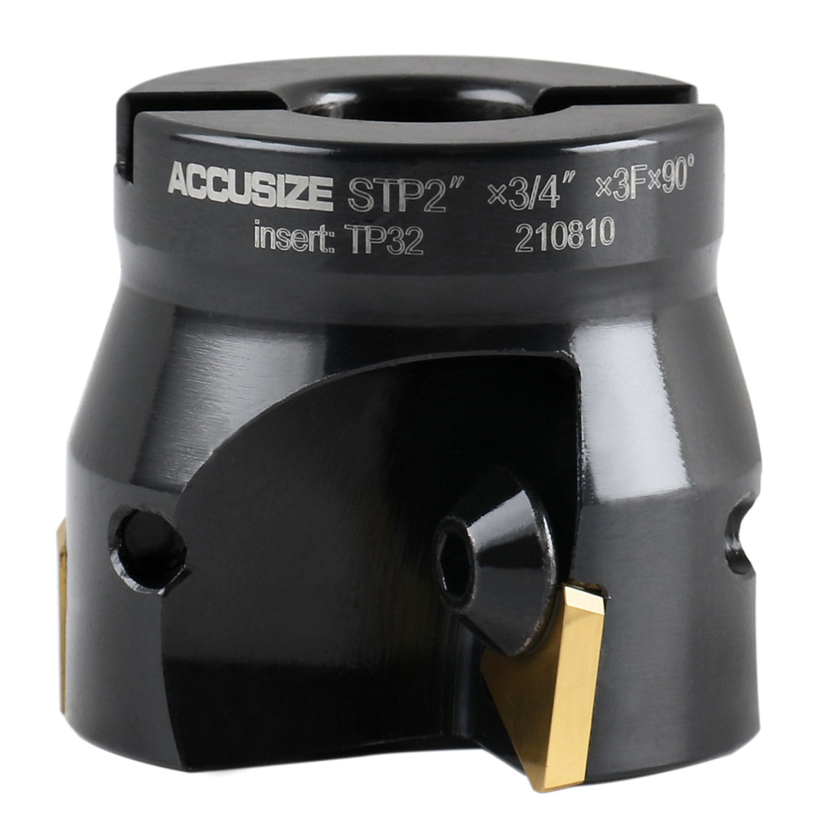 2 inch Indexable Face Milling Cutter 90 Degree, Positive Rake with Inserts, 2508-0012