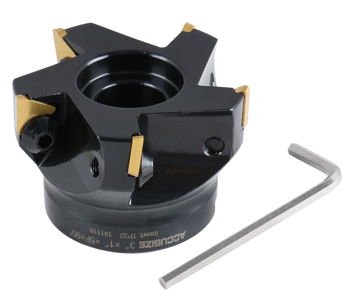 3 inch Indexable Face Milling Cutter 90 Degree, Positive Rake with Tpg322, 2508-0018