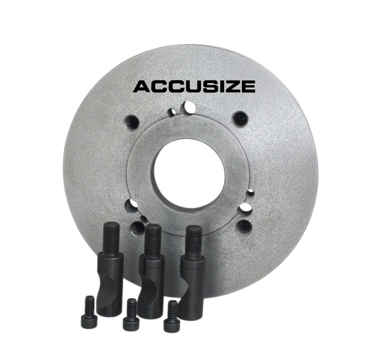 Fully Machined Lathe Chuck Back Plate, D1 Type Adapter for Most 4 Jaw Independent Chucks