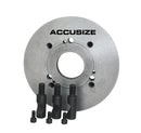 Fully Machined Lathe Chuck Back Plate, D1 Type Adapter for Most 4 Jaw Independent Chucks