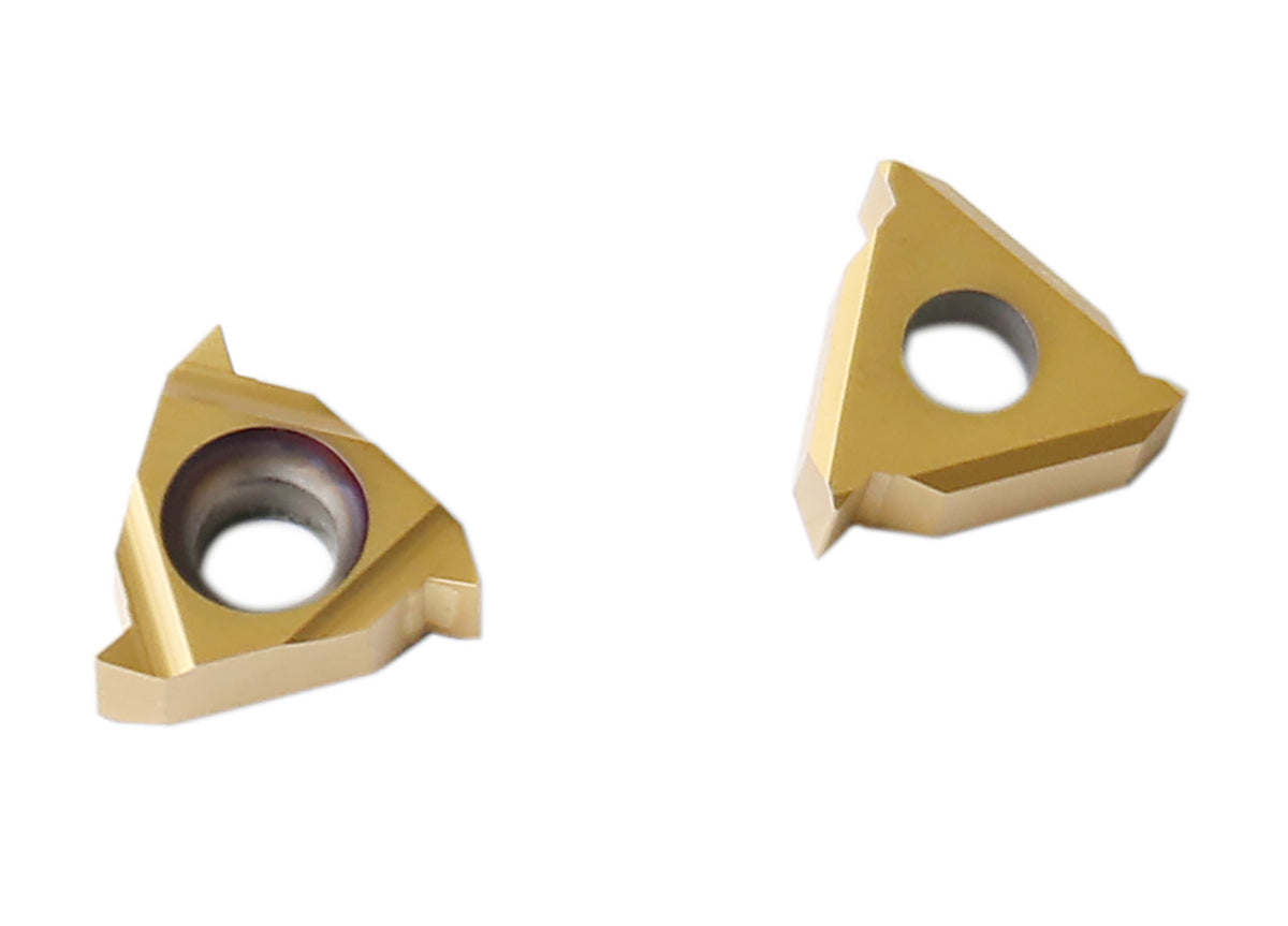 AG60, A60, Carbide Threading Inserts, TiN Coated, 10 Pcs/Box