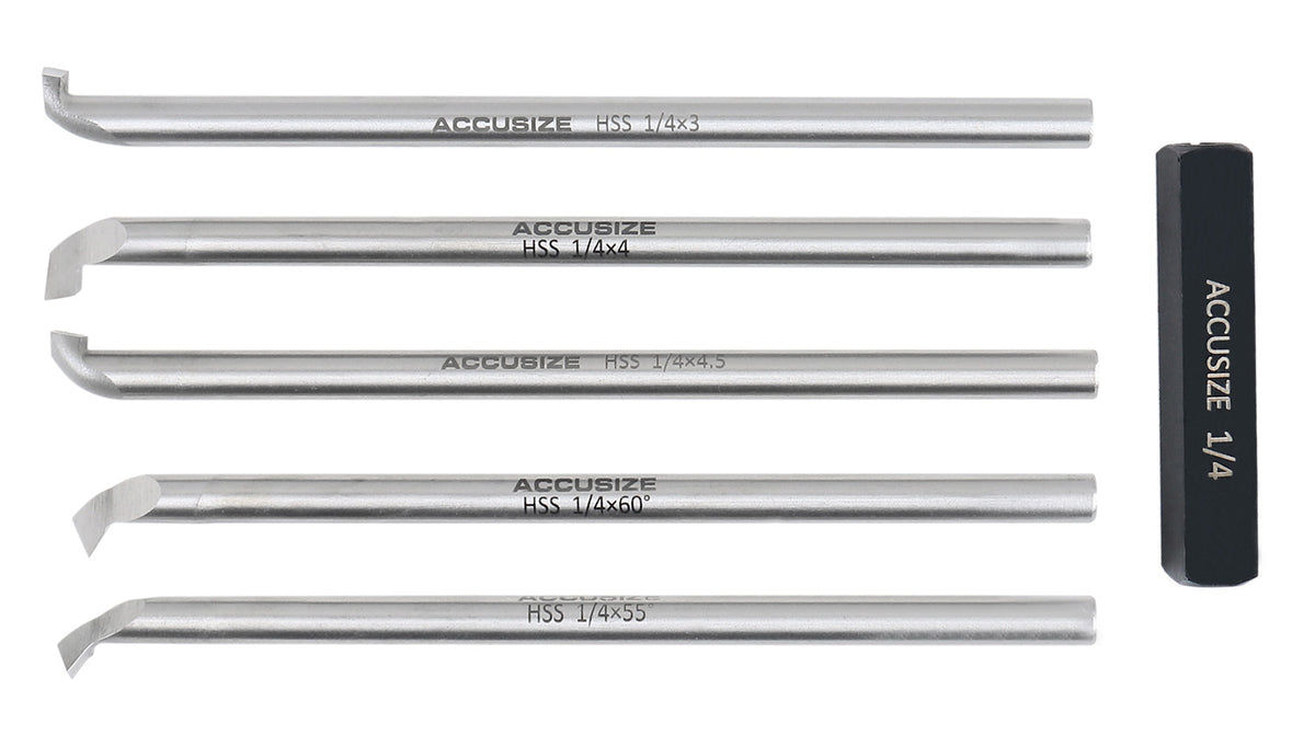 1/4'' 6 Pcs Hss Internal Threading and Boring Tool Sets, 2663-2001
