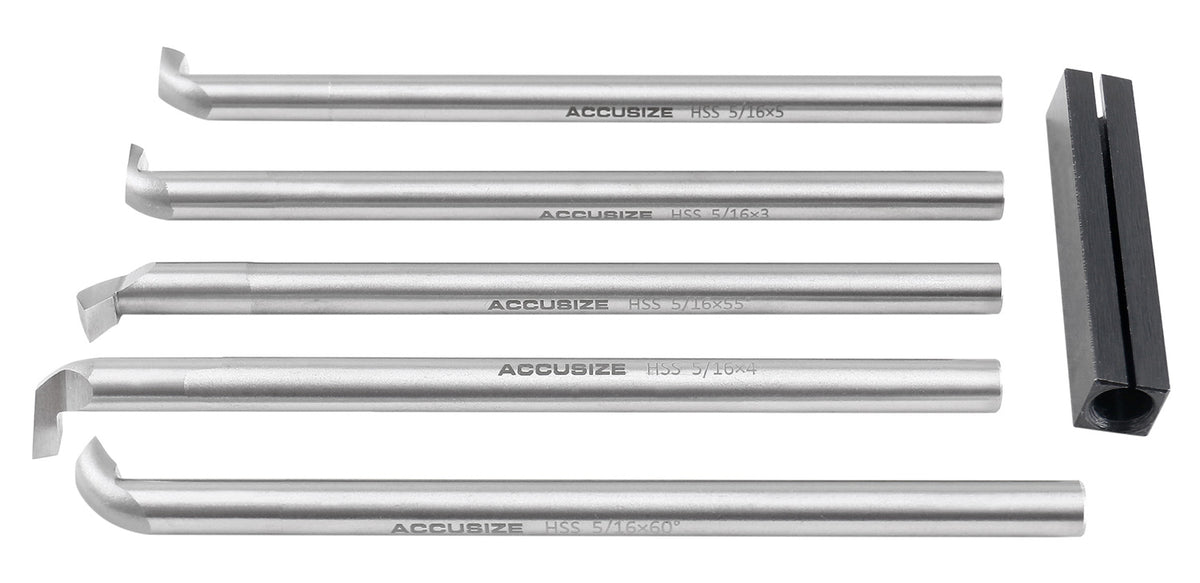 5/16'' 6 Pcs Hss Internal Threading and Boring Tool Sets, 2663-2002