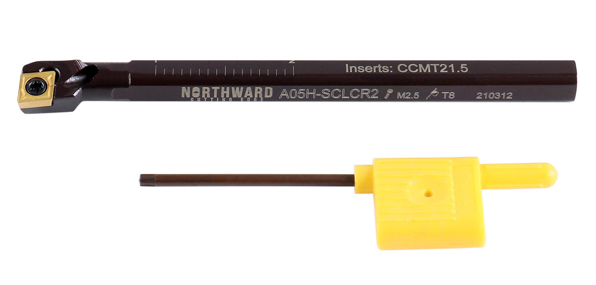 5/16'' by 4.000'' Oal, Rh Sclcr Coolant Through Indexable Boring Bar with Ccmt 21.5 Carbide Inserts, 2800-0034