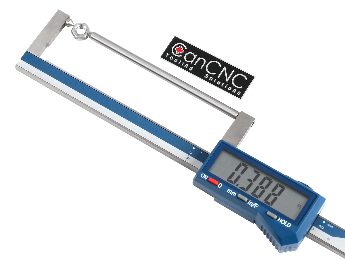 Étrier électronique numérique extra-large LCD, couvercle en métal, acier inoxydable, résistant à l'eau IP54