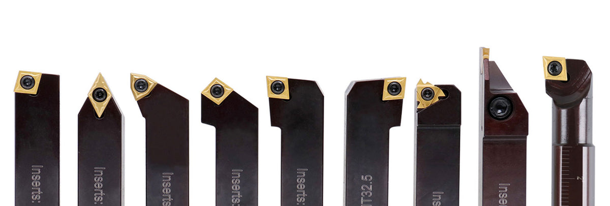 3/4" 9 Pieces/Set, Indexable Carbide Turning Tools and Boring Bar, 2988-0034