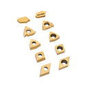 Accusize Industrial Tools 2 Pc of Each Kind of Carbide Inserts for 2988-0034, CVD Coated and Tin Coated, Total 10 Pieces, 2988-0034Inserts