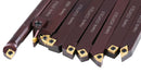 5/8" 9 pièces/jeu, outils de tournage en carbure indexables et barre d'alésage, 2988-0058