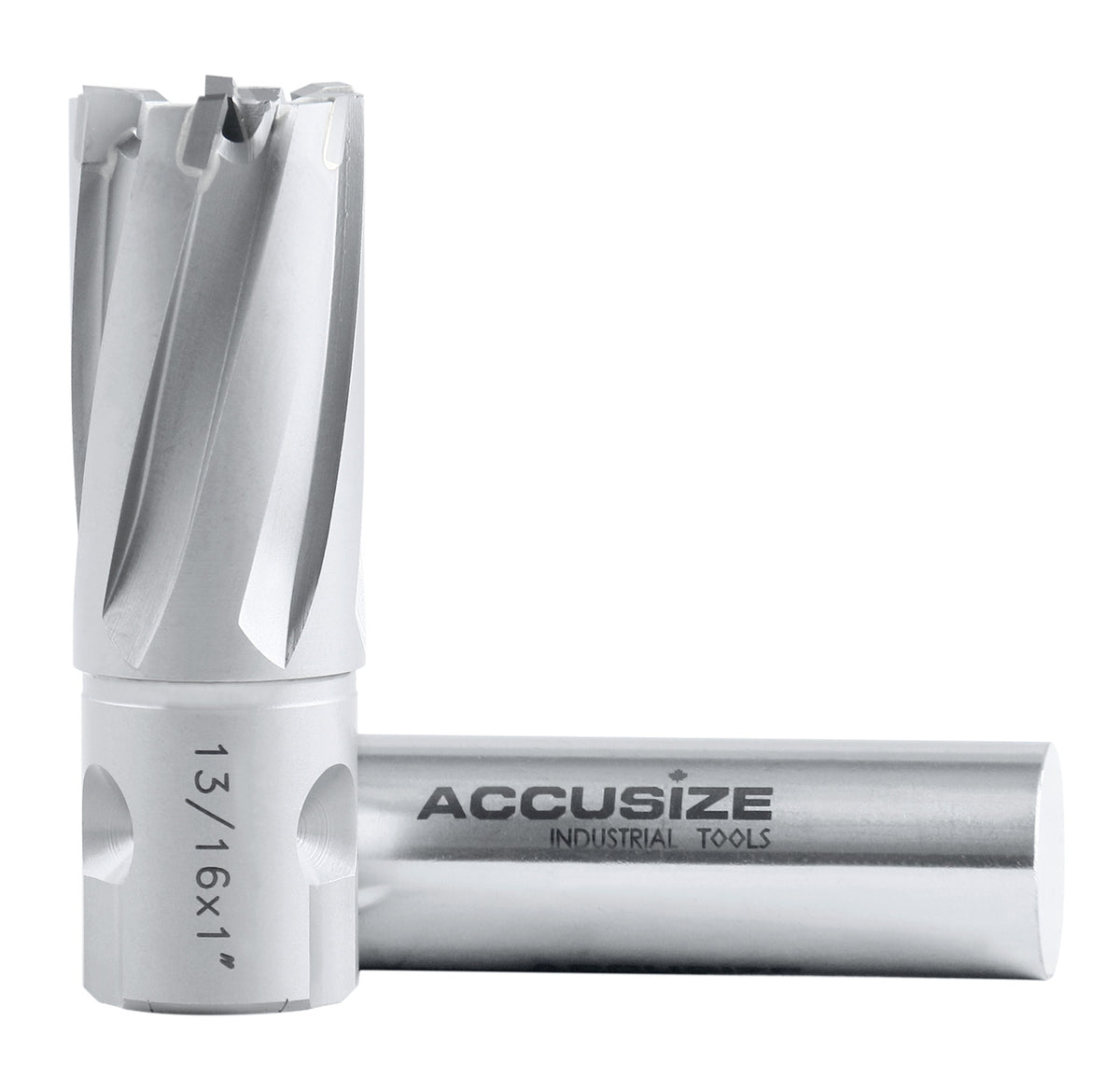 13/16'' by 1'' Cutting Depth Carbide Tipped Annular Cutter with One-Touch Shank, CBN Ground, Ansi Standard, 3080-2018