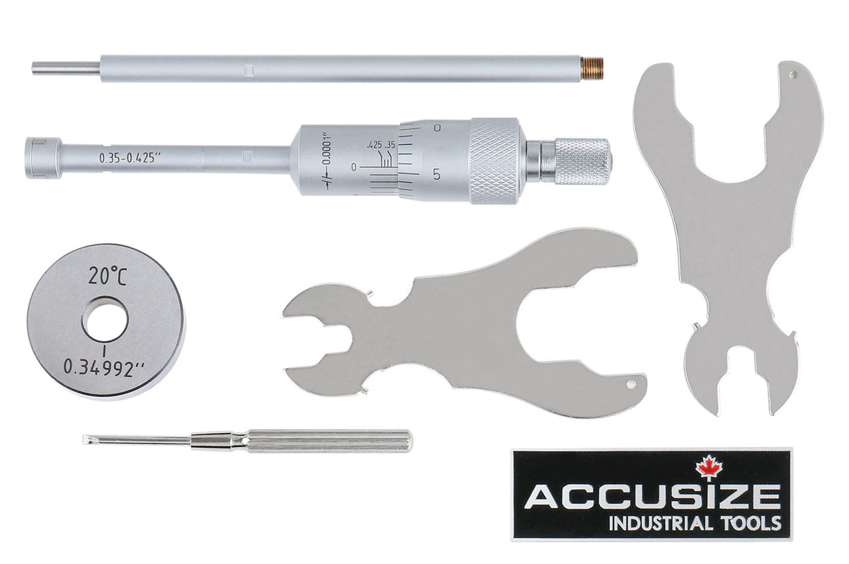 Three -Point Internal Micrometers, Ratchet Stop